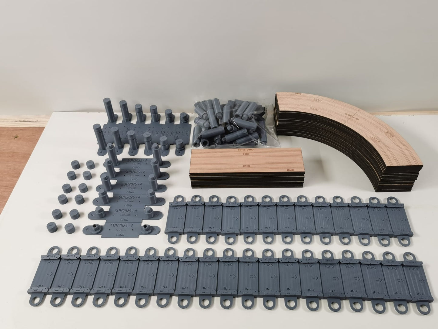 Kit complet rampe hélicoïdale FastTrack pièces découpées laser et imprimées 3D
